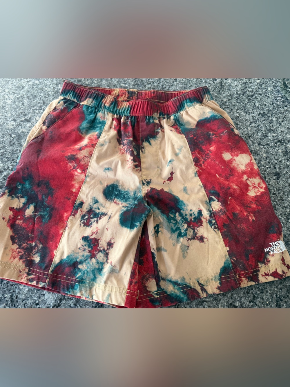 The North Face Tie-Dye swim trunks never worn size men’s small